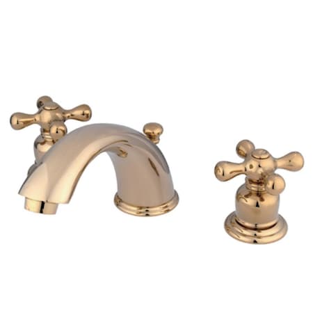 KB962AX Victorian Widespread Bathroom Faucet, Polished Brass